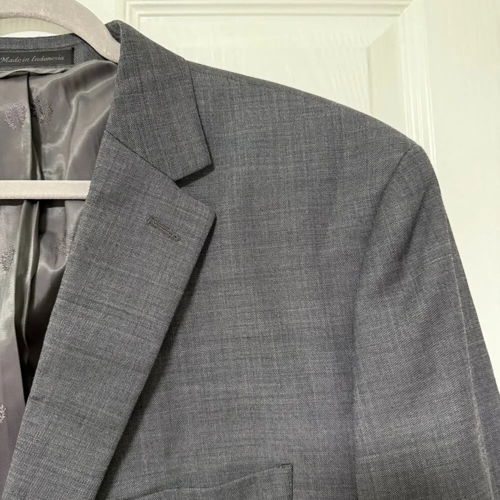 Lauren Ralph Lauren Men's Gray Wool Blend Sportscoat Blazer Jacket Size 48R
